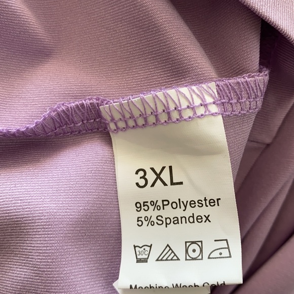 Shein lavender wrap dress Size 3XL NWOT - Picture 8 of 9